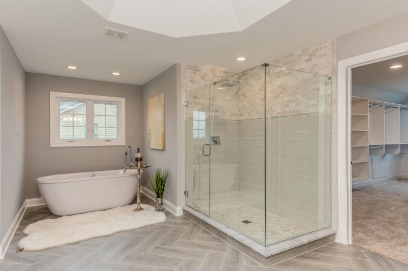 Open-Concept Walk-In Shower